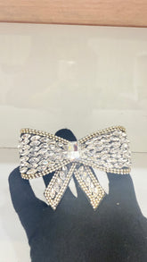 CRYSTAL RHINESTONE BOW HA-04